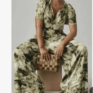 Anthropologie Women's XS Petite The Somerset Wide Leg Jumpsuit